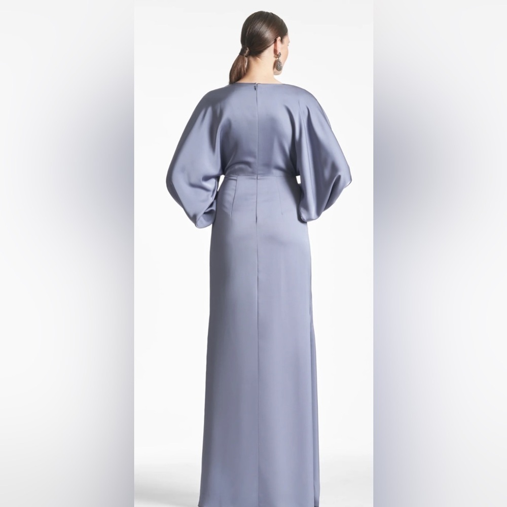 NWT | Sachin + Babi Satin Gabby Gown Cool Grey - Picture 5 of 11